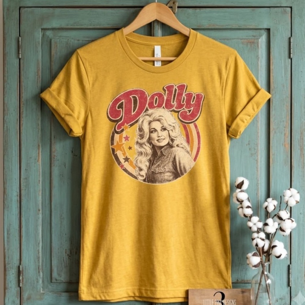 Dolly Shirt Bella Canvas - MUSTARD Color